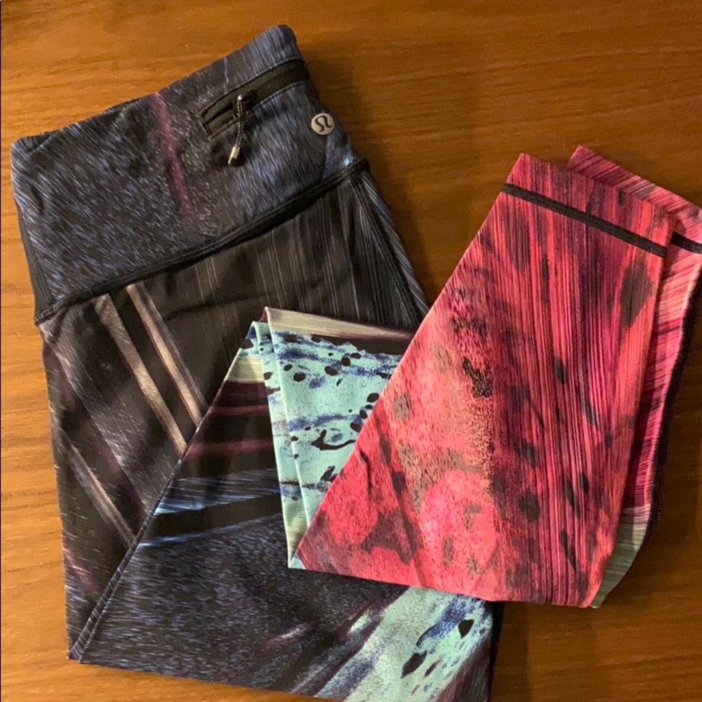 Lululemon Hi Rise.  Nulux fabrix.  Size 8